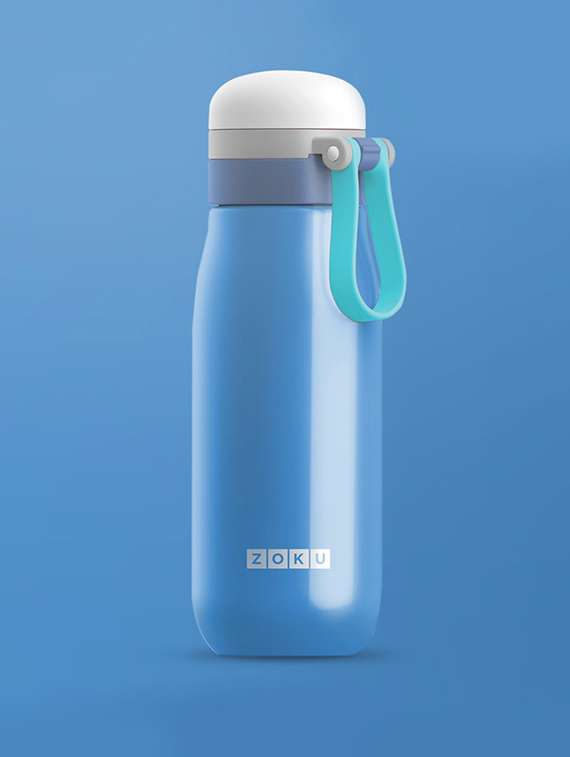 blue stainless steel bottle 