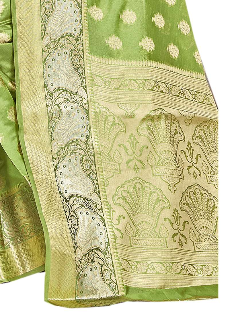 ethnic wear green color saree set - 19184453 - Standard Image - 2