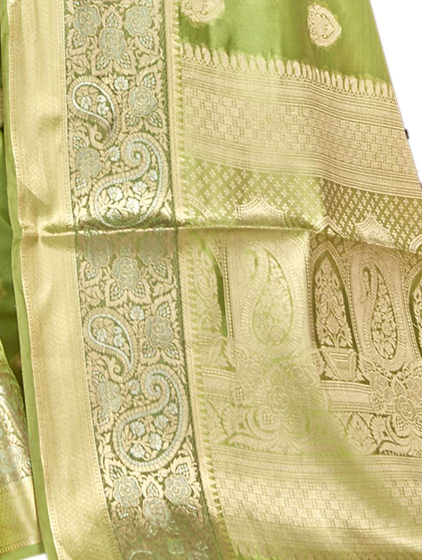 ethnic wear green color saree set - 19184456 - Standard Image - 2