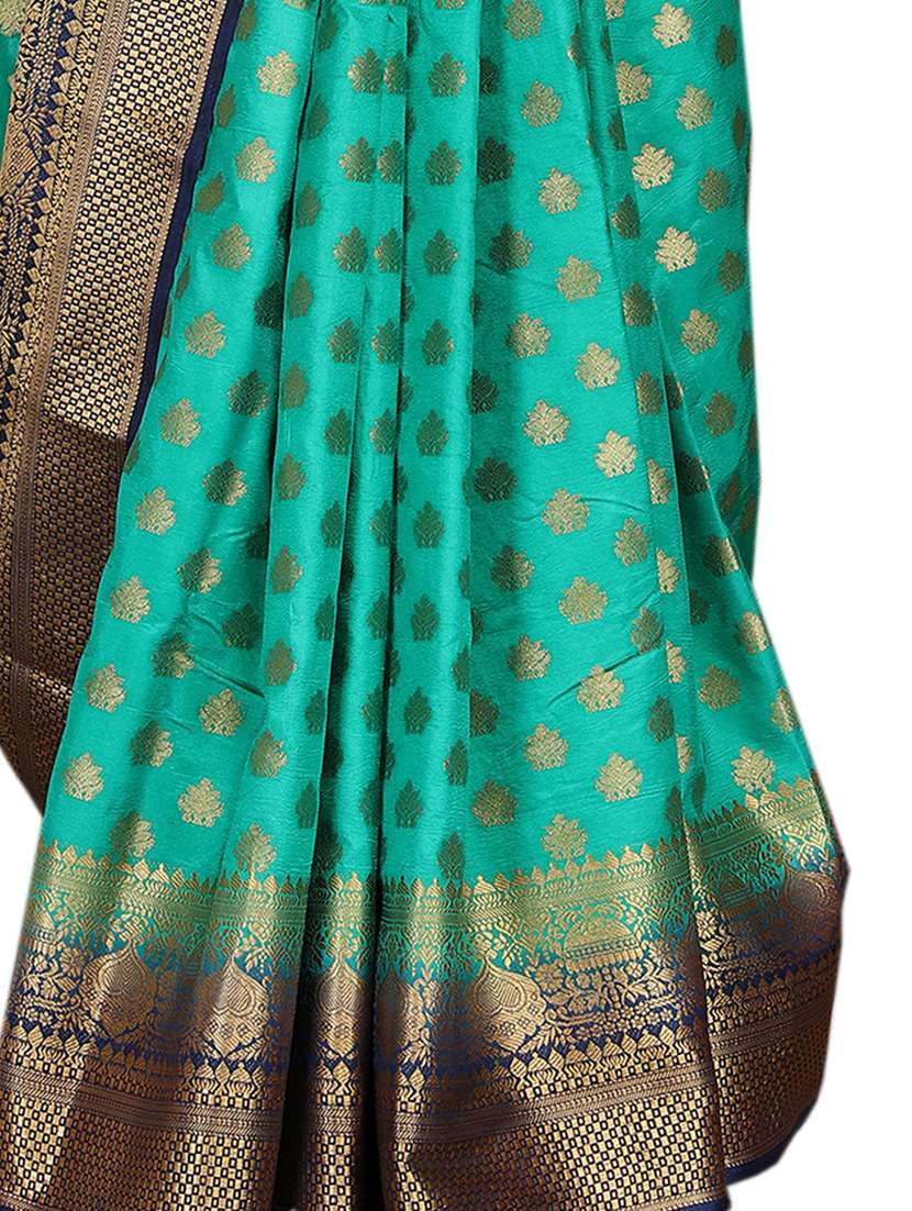 ethnic wear green color saree set - 19184494 - Standard Image - 2