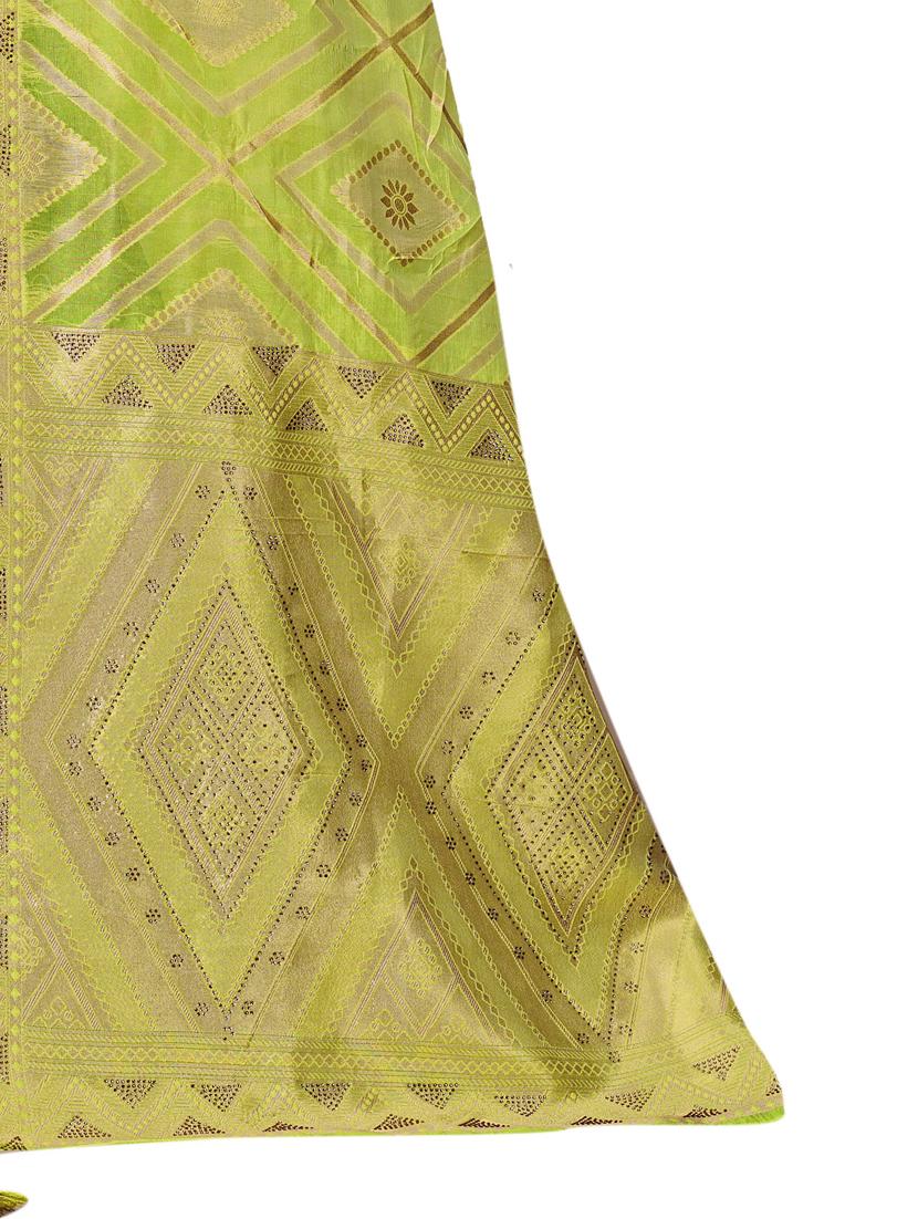 ethnic wear green color saree set - 19184593 - Standard Image - 2