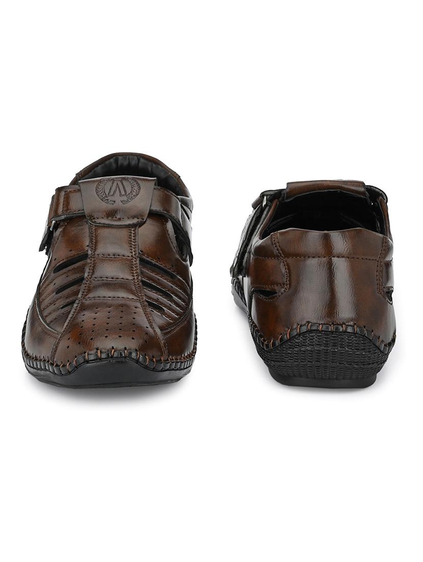 brown slip on sandal - 19184873 - Standard Image - 2