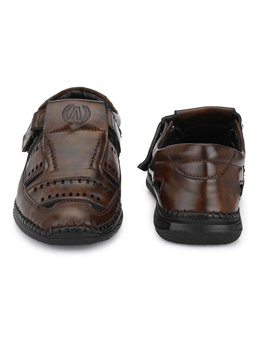 brown slip on sandal - 19184874 - Standard Image - 2