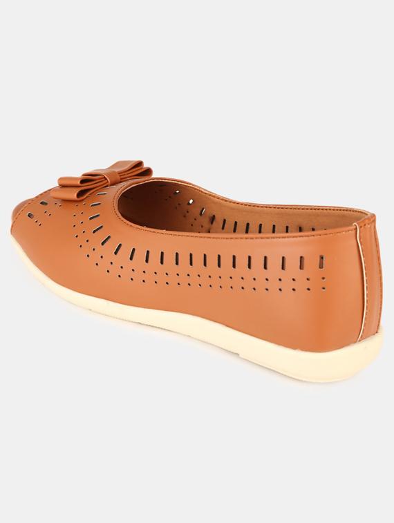 tan slip on flats ballerina - 19185078 - Standard Image - 2
