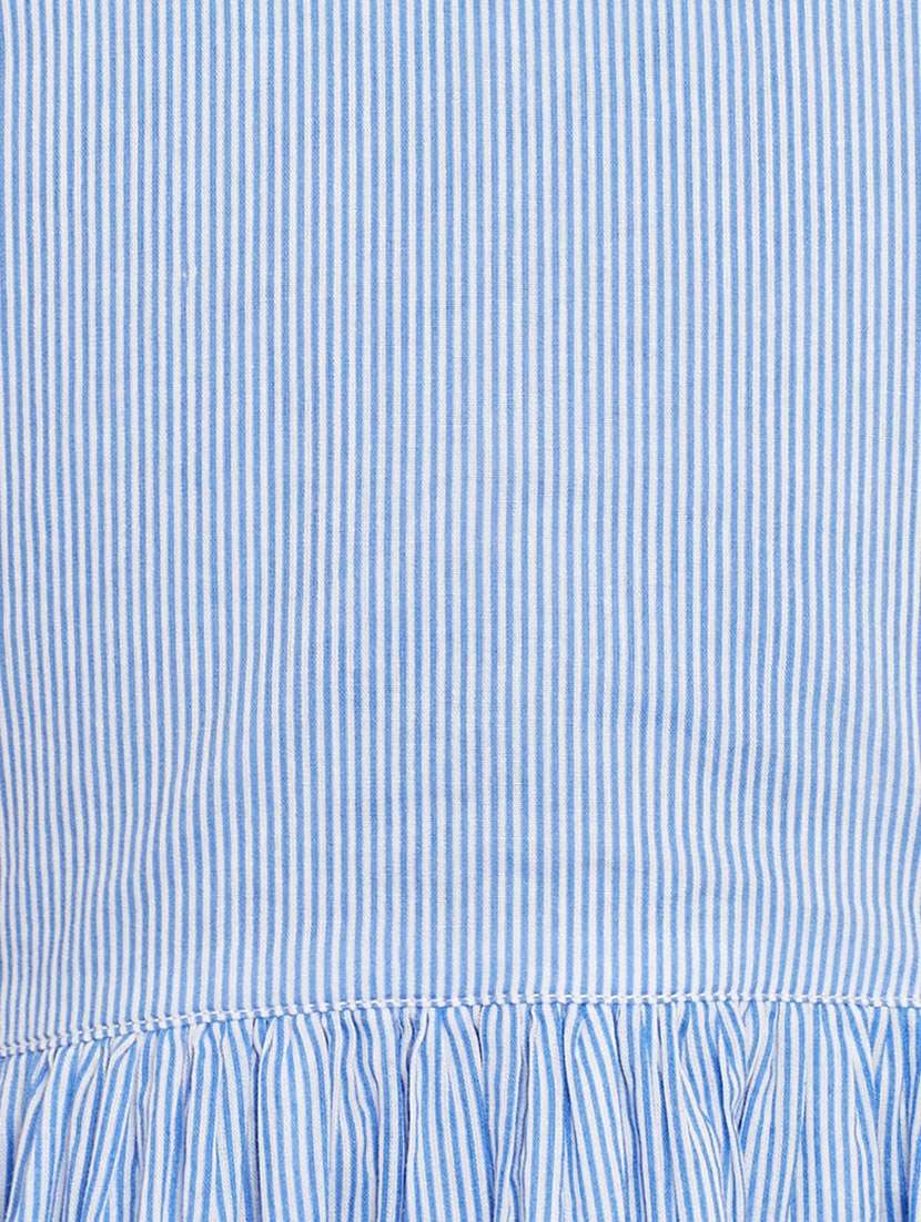 blue self design frock - 19185744 -  Standard Image - 2