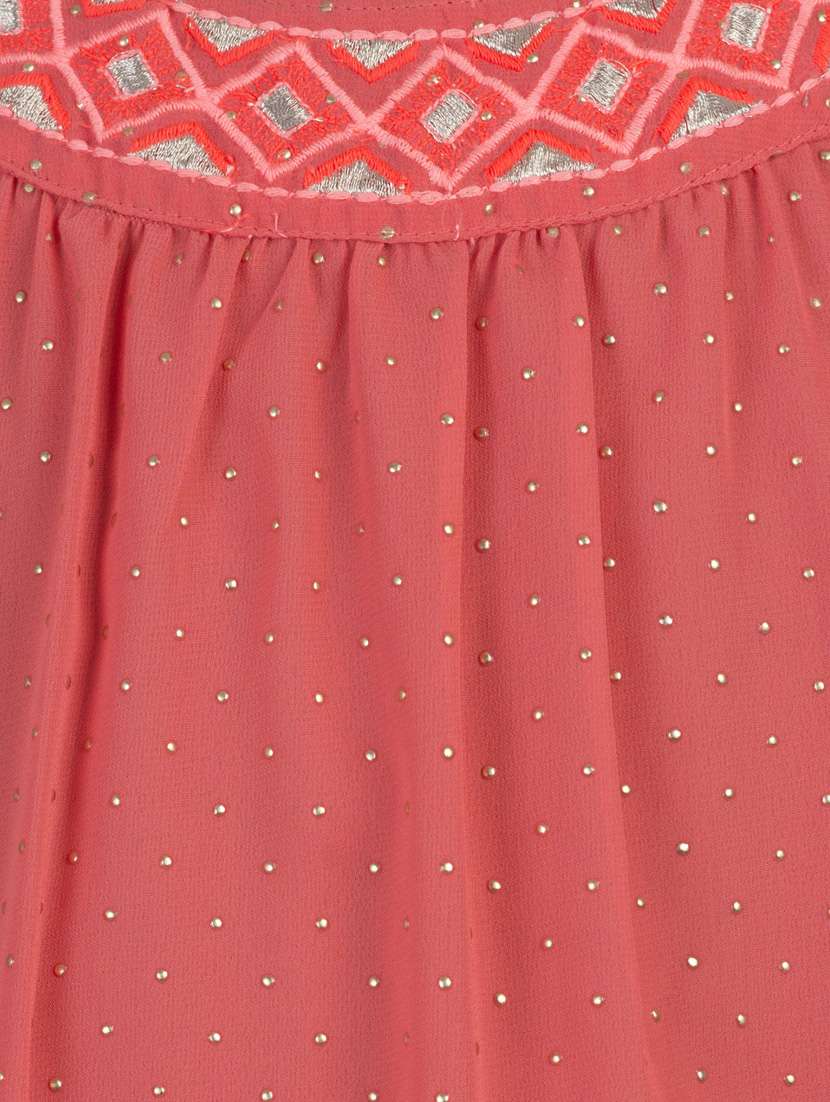 girls round neck sleeveless frock - 19185755 -  Standard Image - 2