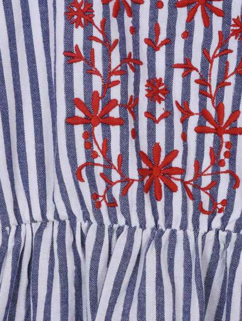 girls off shoulder sleeveless frock - 19185762 -  Standard Image - 2