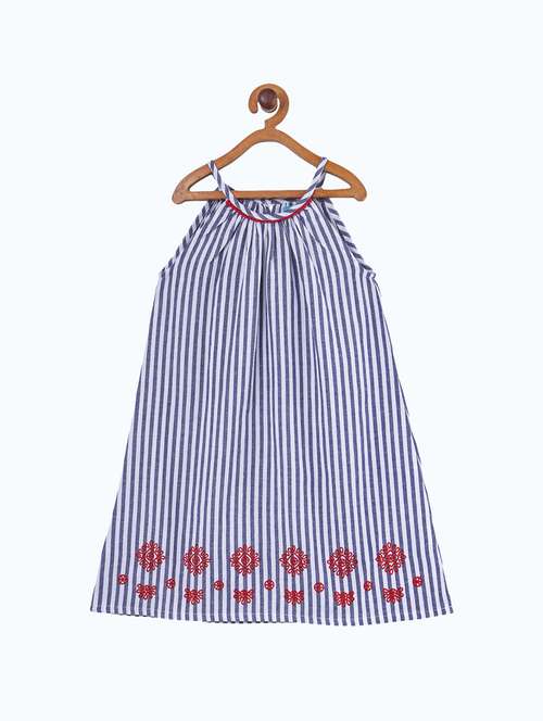 girls round neck sleeveless frock
