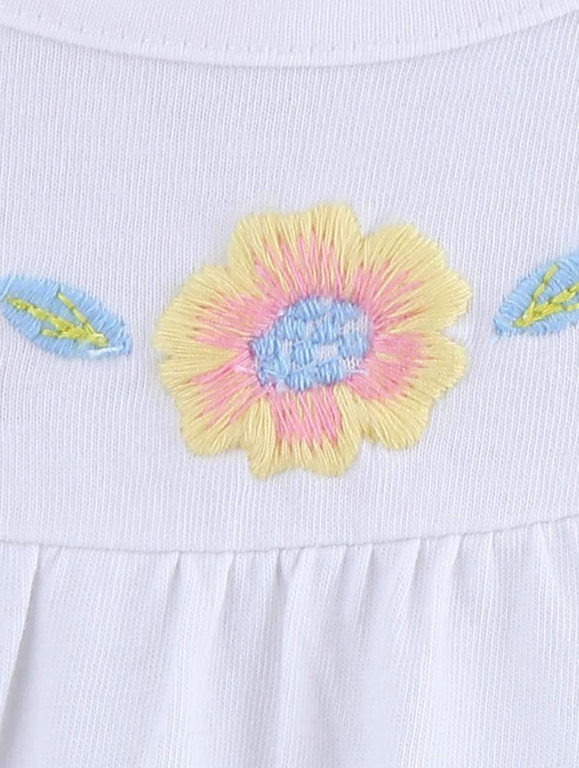 girls round neck cap sleeve frock - 19185838 - Standard Image - 2