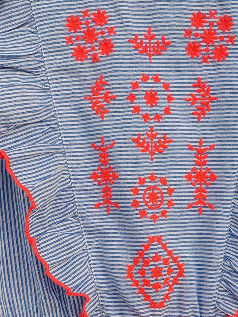 girls round neck cap sleeve frock - 19185852 -  Standard Image - 2