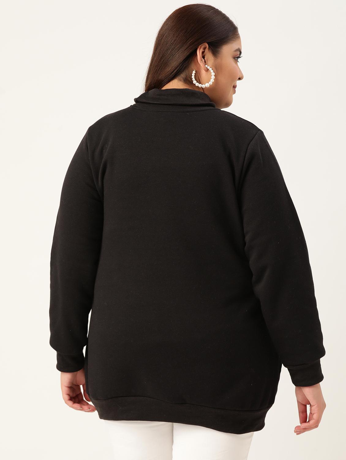 turtle neck solid plus sweatshirt - 19185875 - Standard Image - 2