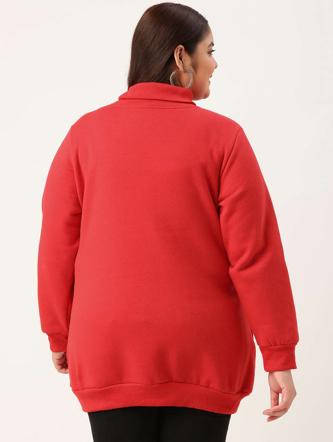 turtle neck solid plus sweatshirt - 19185877 -  Standard Image - 2