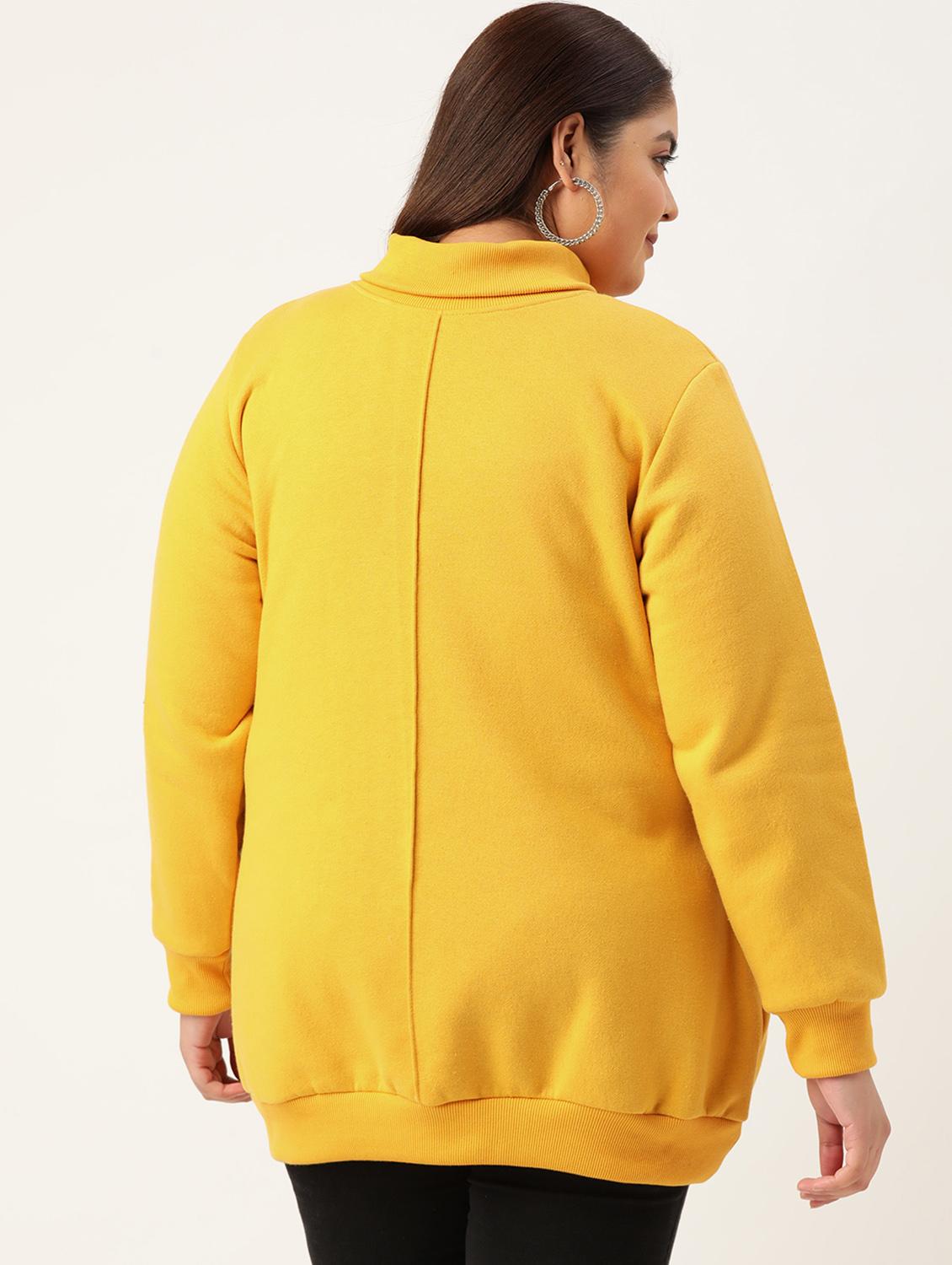 turtle neck solid plus sweatshirt - 19185878 - Standard Image - 2