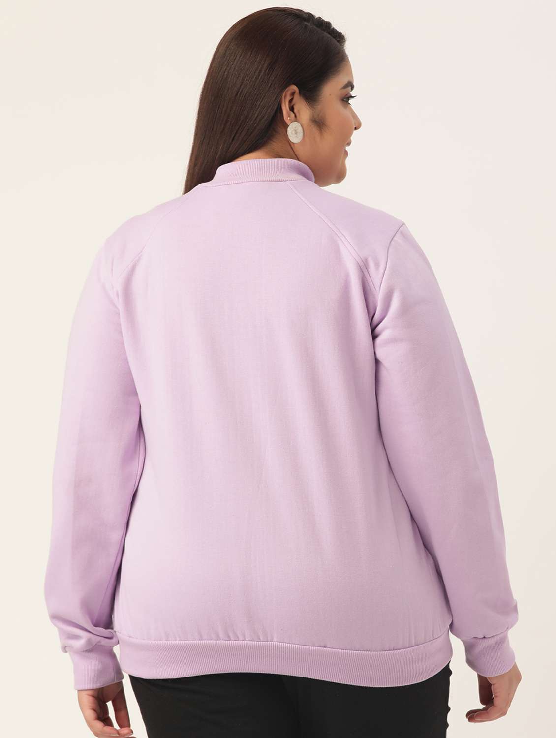 turtle neck solid plus sweatshirt - 19185934 - Standard Image - 2