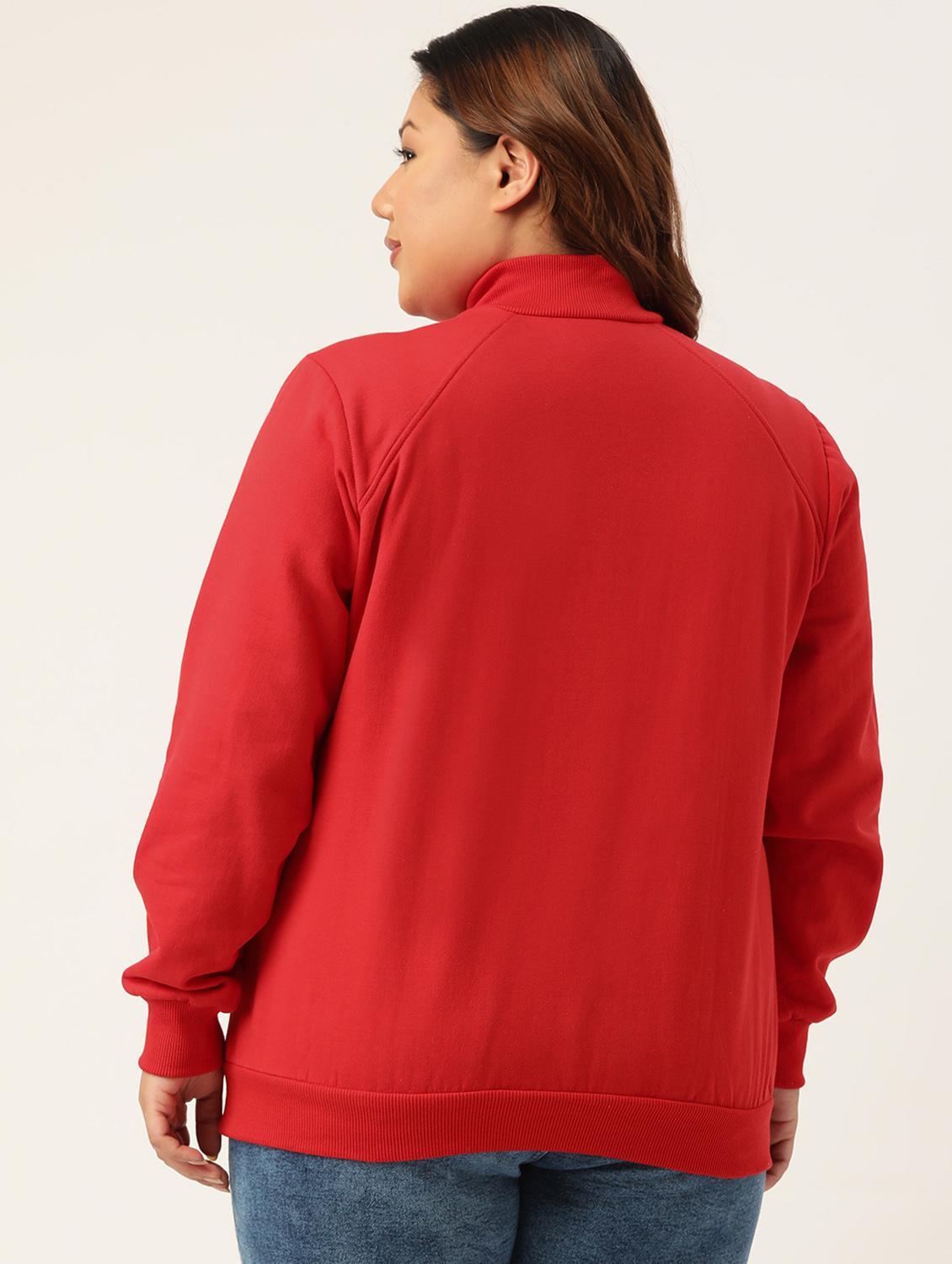 turtle neck solid plus sweatshirt - 19185935 - Standard Image - 2