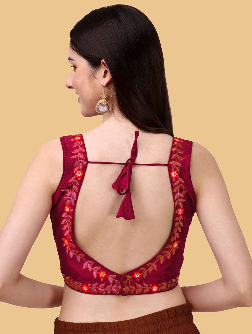 red silk regular blouse - 19186346 -  Standard Image - 2