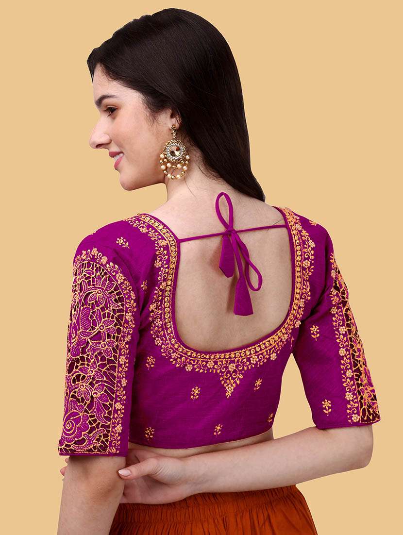 purple silk regular blouse - 19186412 -  Standard Image - 2