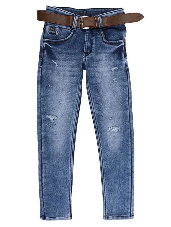 boy's distress skinny fit jeans