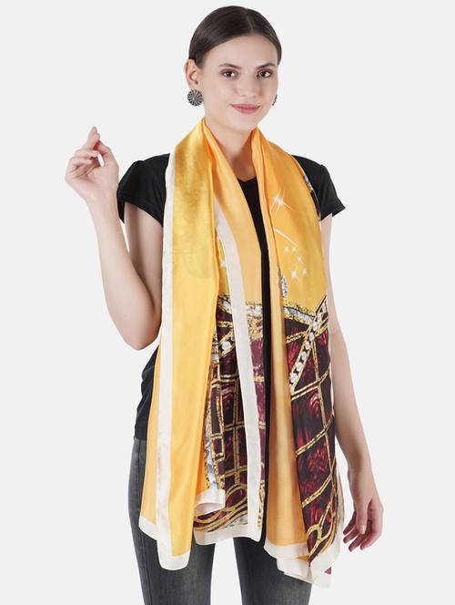 multi colored printed scarf - 19188591 - Standard Image - 0