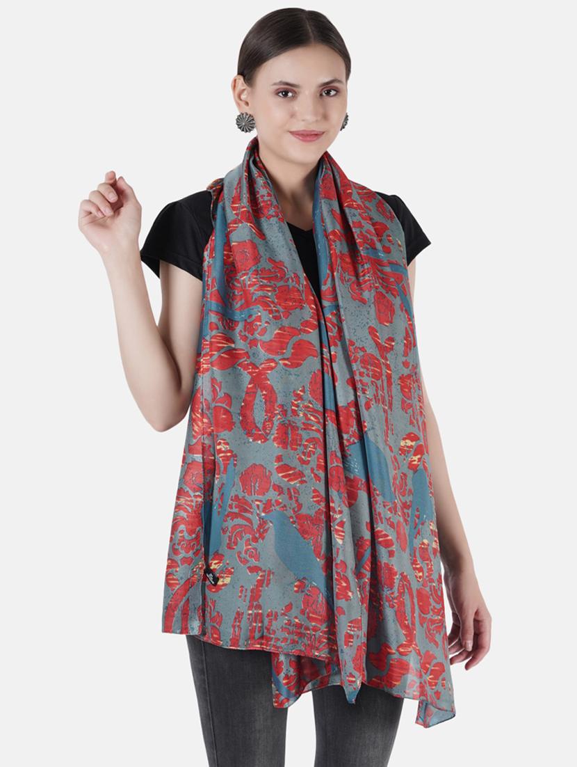 multi colored printed scarf - 19188597 - Zoom Image - 0