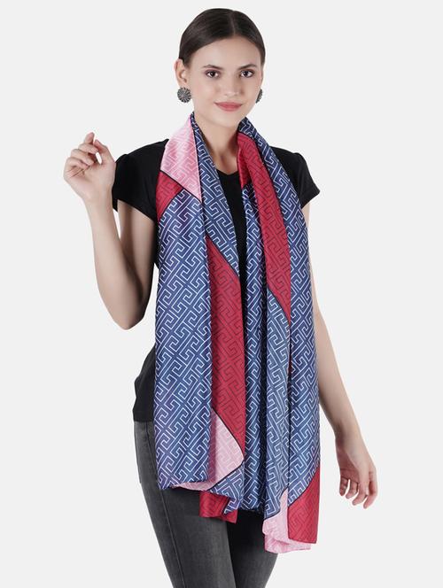 multi colored printed scarf - 19188599 - Standard Image - 0