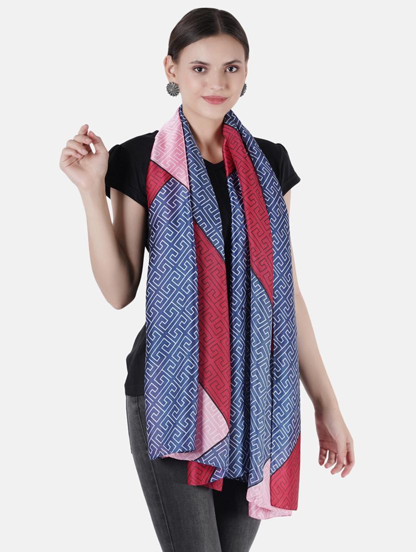 multi colored printed scarf - 19188599 - Zoom Image - 0