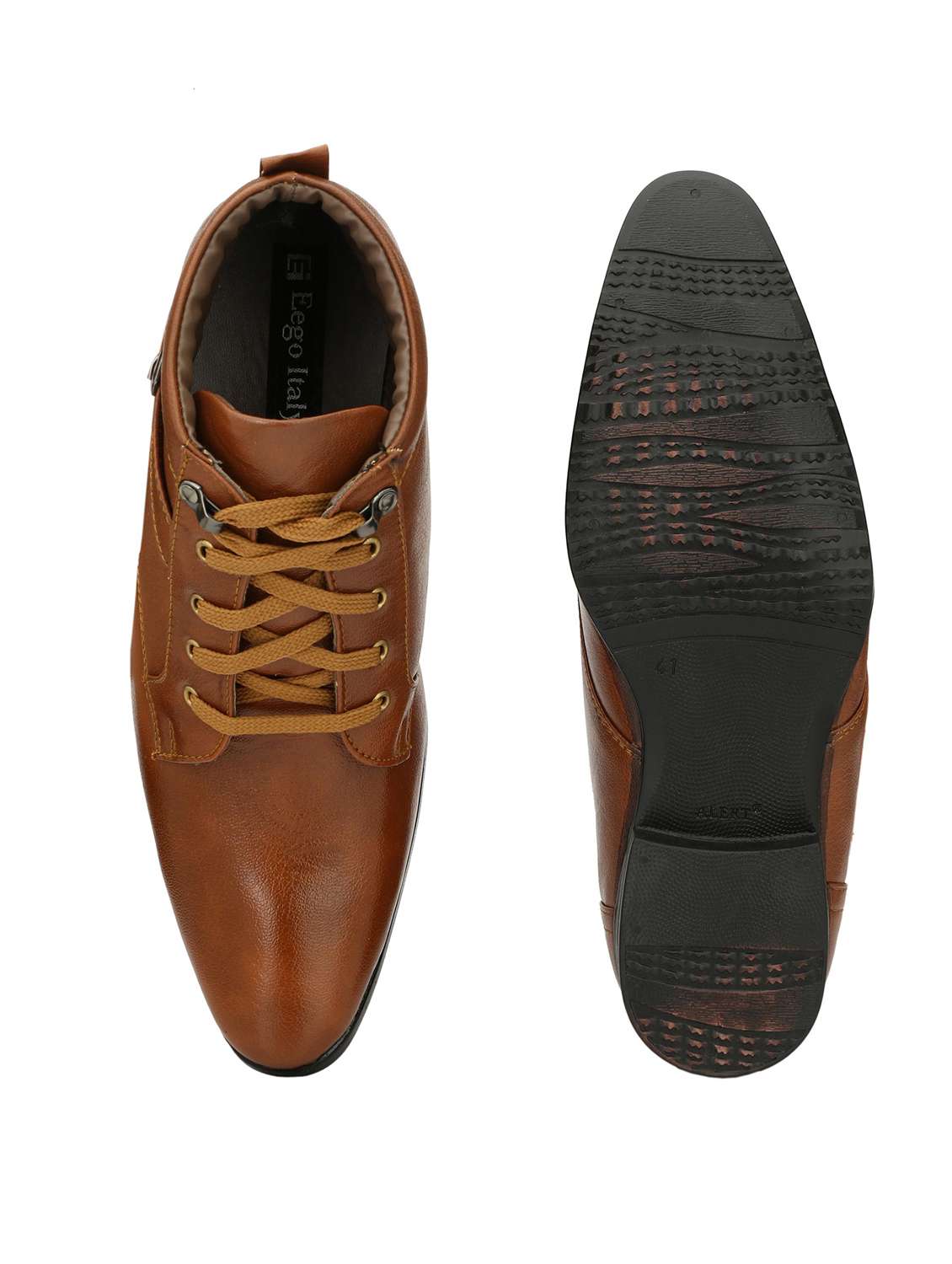 men tan lace up boots - 19188712 -  Standard Image - 2