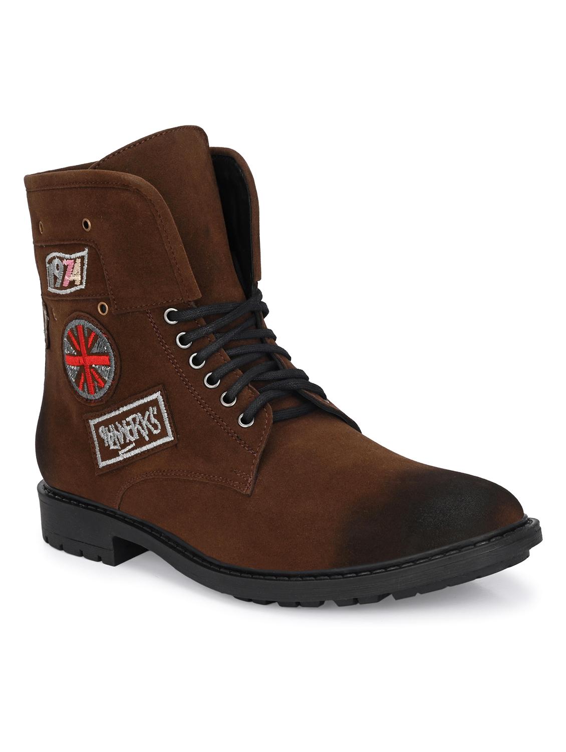 men brown lace up boots - 19188726 - Zoom Image - 0