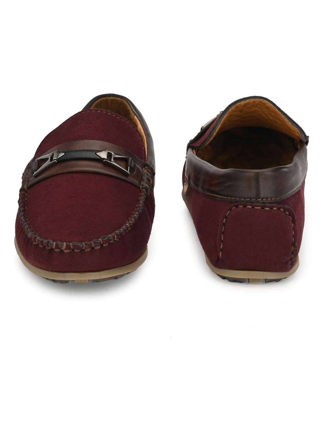 maroon slip on loafer - 19189997 -  Standard Image - 2