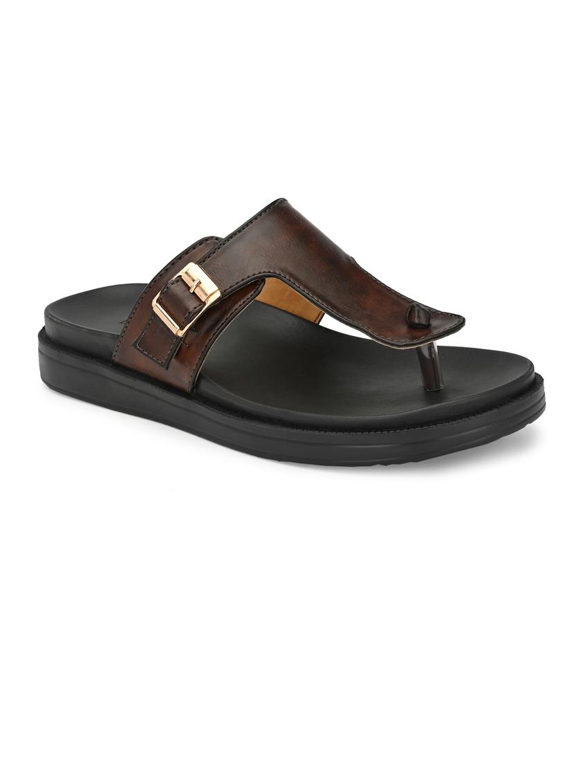 brown slip on sandal - 19190279 - Standard Image - 2