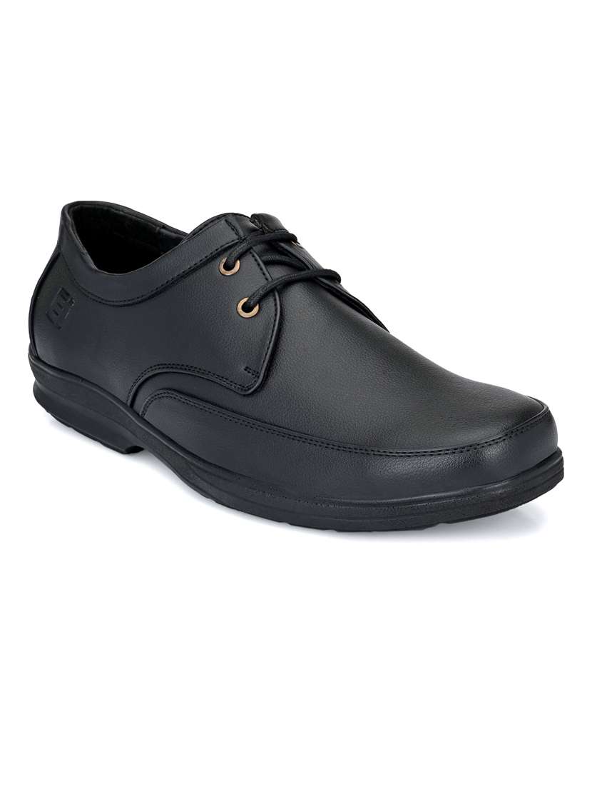 black solid formal shoes