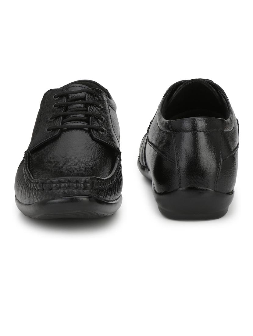 black solid formal shoes - 19190961 - Standard Image - 2