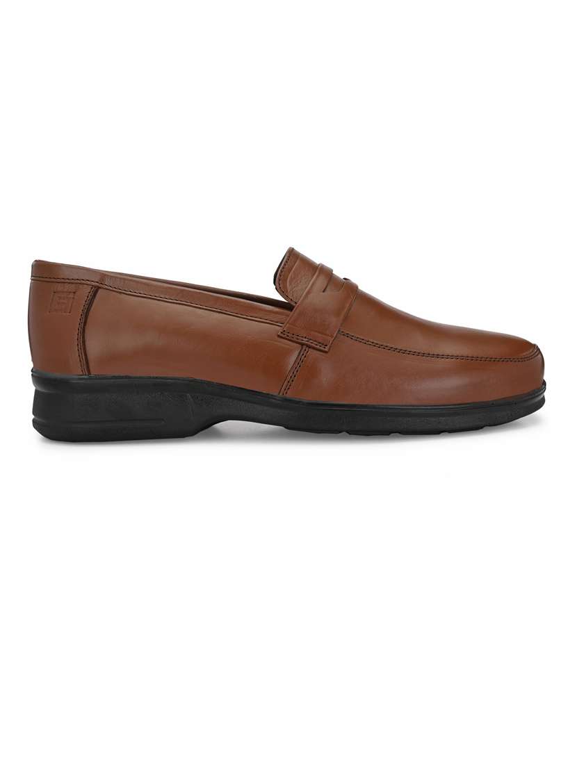 Brown Solid Formal Shoes - 19190980 -  Standard Image - 2