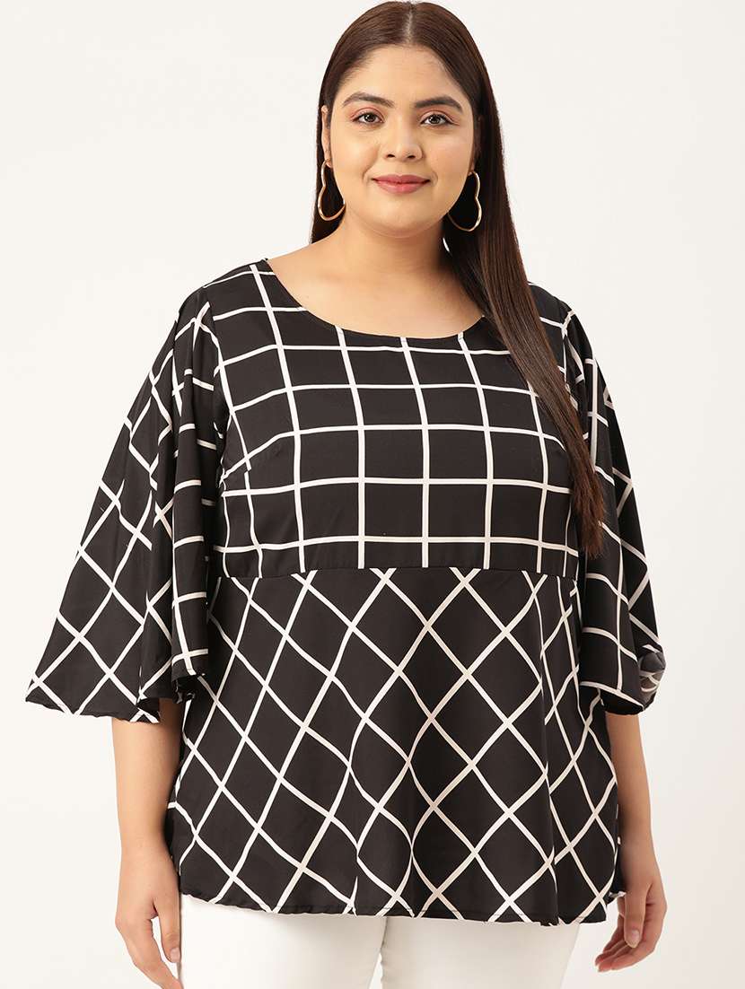 women's straight round neck top - 19196129 - Zoom Image - 0