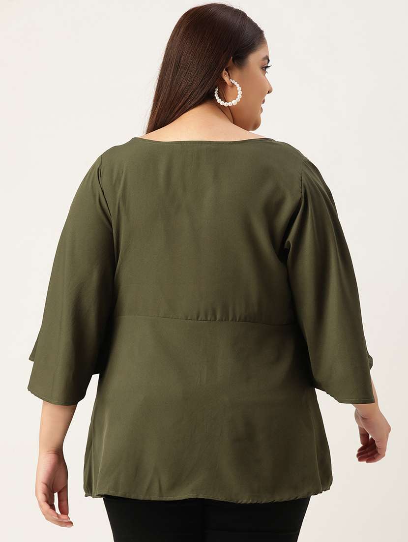 women's peplum round neck top - 19196130 -  Standard Image - 2