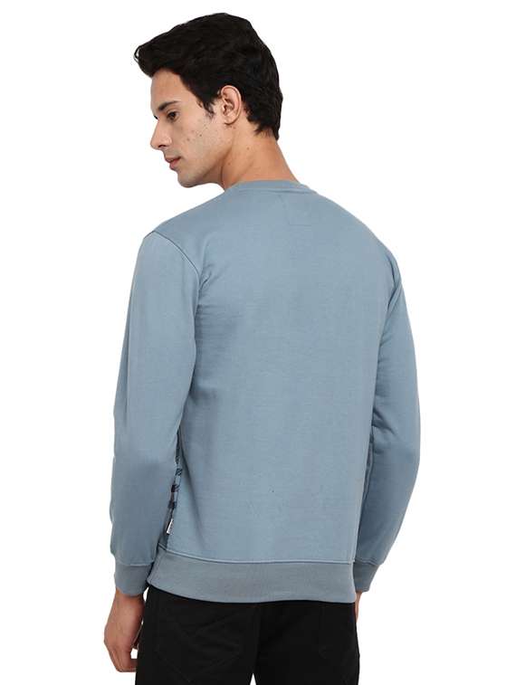 mens front print sweatshirt - 19196399 - Standard Image - 2