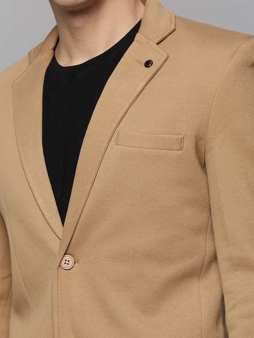 solid single breasted casual blazer - 19197364 -  Standard Image - 7