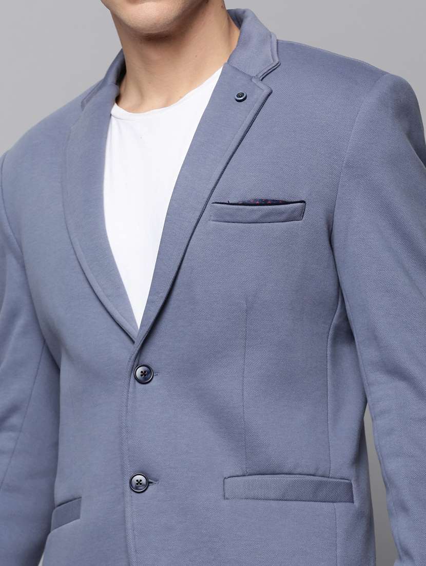 solid single breasted casual blazer - 19197372 -  Standard Image - 7