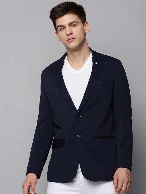 solid single breasted casual blazer