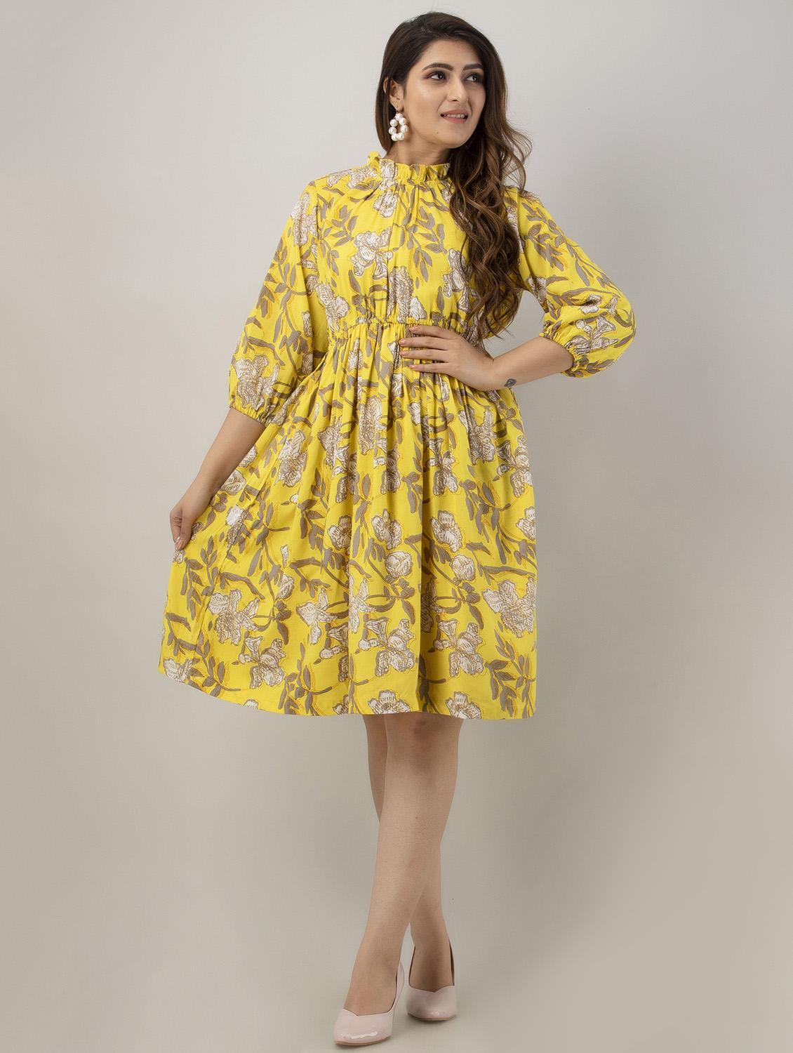women's fit & flare floral dress - 19197451 - Zoom Image - 0