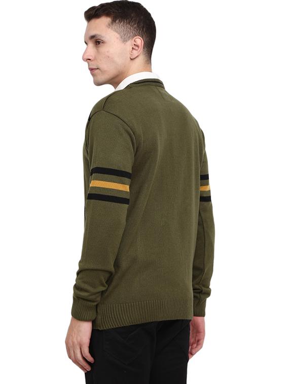 round neck self design pullover - 19197631 - Standard Image - 2