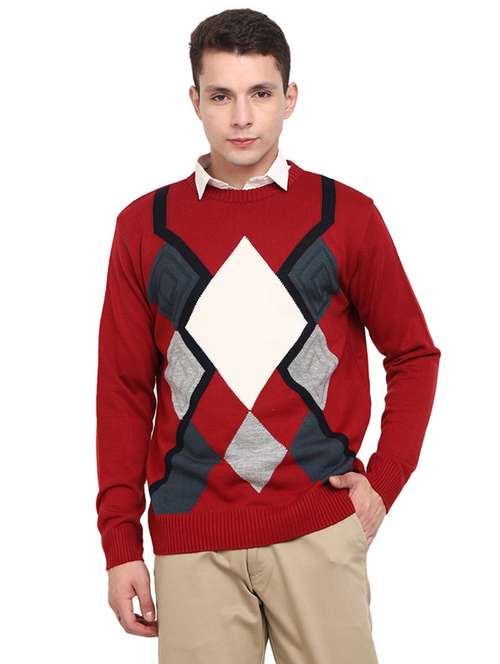 men round neck solid sweater - 19197649 -  Standard Image - 0