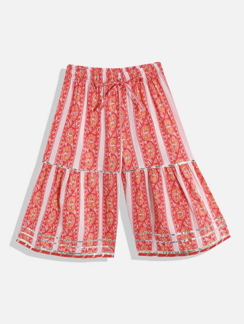 printed cotton kurta sharara set - 19197730 - Standard Image - 2
