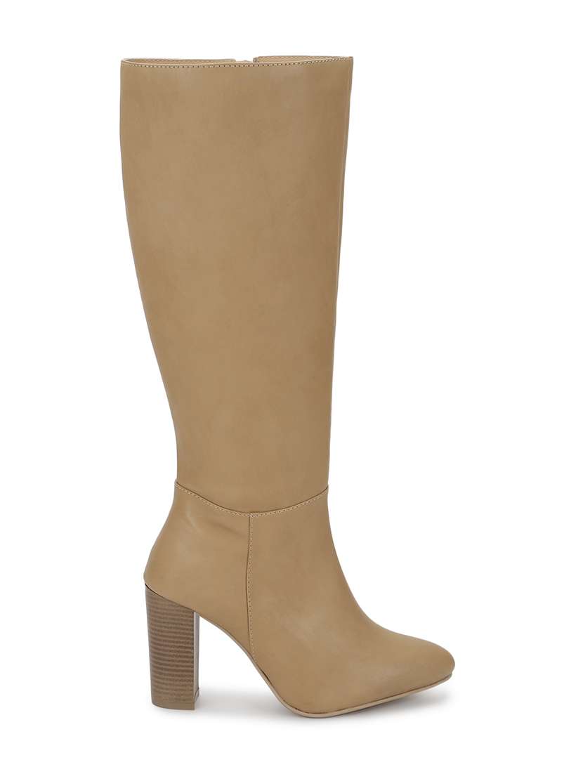 beige knee length boot - 19197734 -  Standard Image - 2
