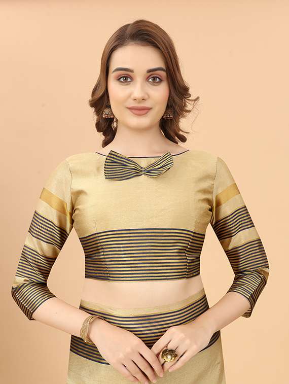 self design woven saree with blouse - 19198506 -  Standard Image - 2