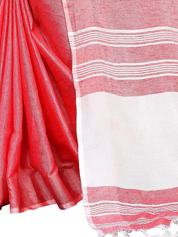 self design woven saree with blouse - 19198576 - Standard Image - 2