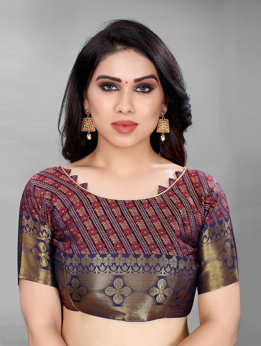 ethnic wear light blue colored saree set - 19199060 - Standard Image - 2