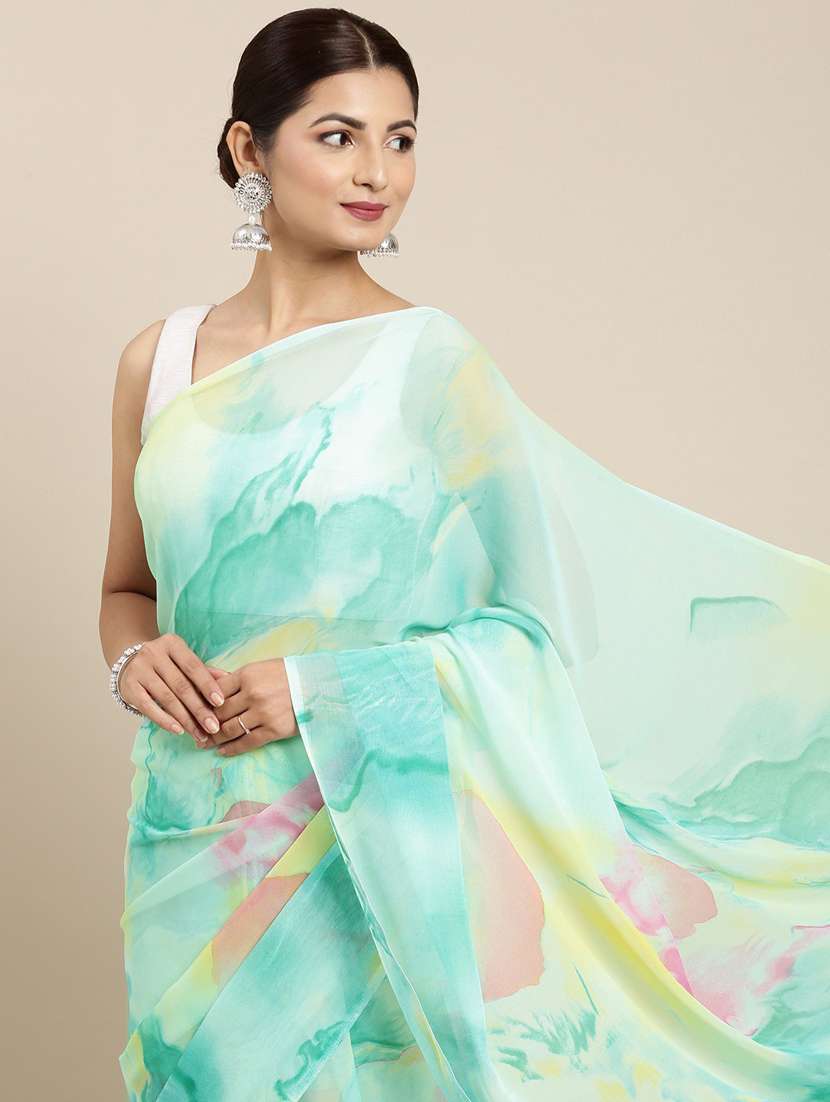 printed saree with blouse - 19199269 -  Standard Image - 2