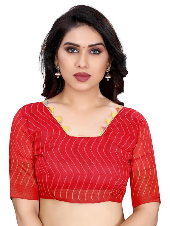 leheriya printed saree with blouse - 19200118 - Standard Image - 2