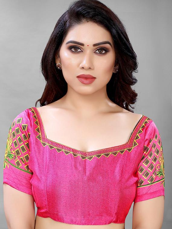 self design woven saree with blouse - 19200276 - Standard Image - 2